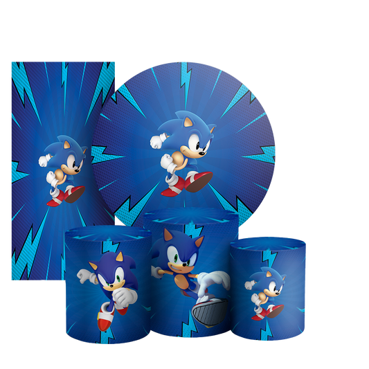 Arte Digital Painel de Festa - Sonic 803465