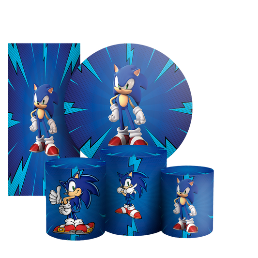 Arte Digital Painel de Festa - Sonic 803471
