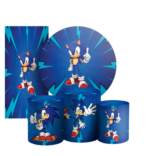 Arte Digital Painel de Festa - Sonic 803472
