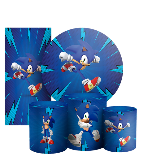 Arte Digital Painel de Festa - Sonic 803473