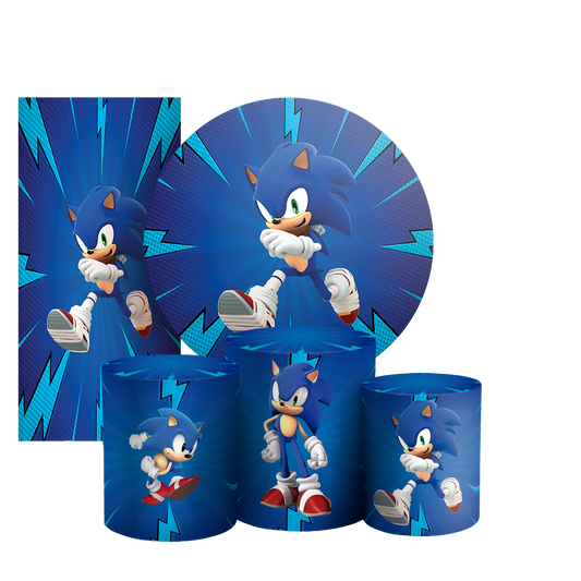 Arte Digital Painel de Festa - Sonic 803475