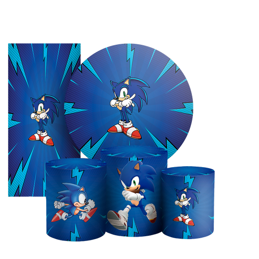 Arte Digital Painel de Festa - Sonic 803478