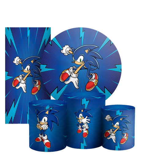 Arte Digital Painel de Festa - Sonic 803479