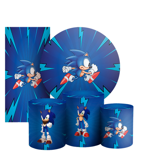 Arte Digital Painel de Festa - Sonic 803481