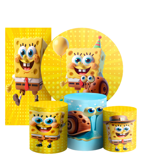 Arte Digital Painel de Festa - Bob Esponja 803485