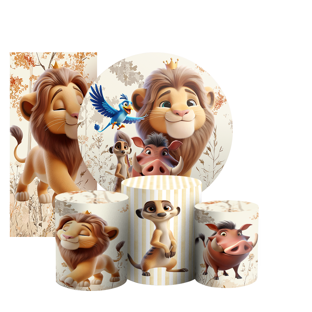 Arte Digital Painel de Festa - Rei Leao 803500