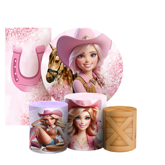 Arte Digital Painel de Festa - Barbie Boiadeira 803516