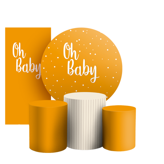 Arte Digital Painel de Festa - Oh Baby 803537