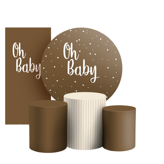 Arte Digital Painel de Festa - Oh Baby 803538