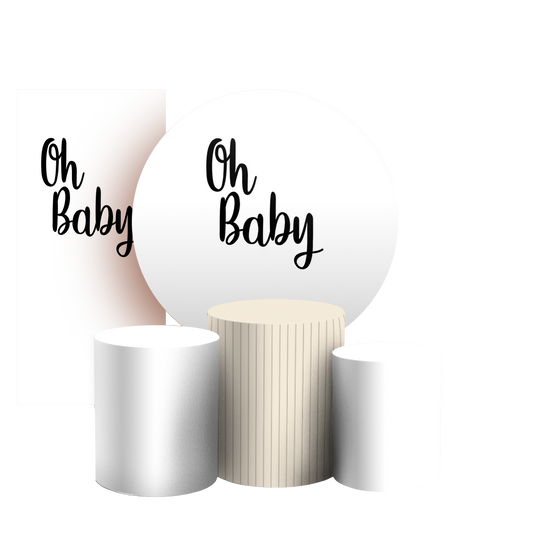 Arte Digital Painel de Festa - Oh Baby 803539