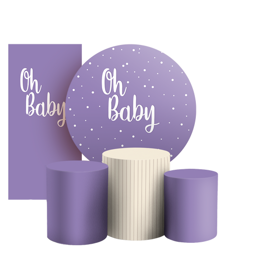 Arte Digital Painel de Festa - Oh Baby 803540