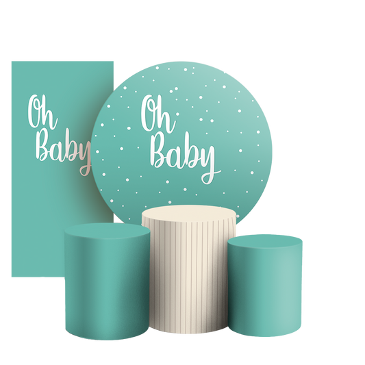 Arte Digital Painel de Festa - Oh Baby 803541