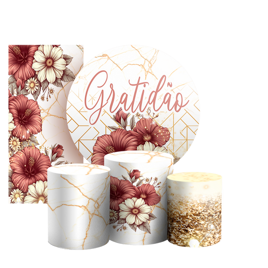 Arte Digital Painel de Festa - Floral 803565