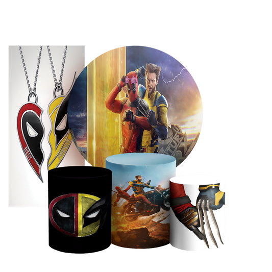 Arte Digital Painel de Festa - Deadpool e Wolverine 803572
