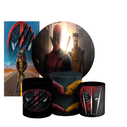 Arte Digital Painel de Festa - Deadpool e Wolverine 803573