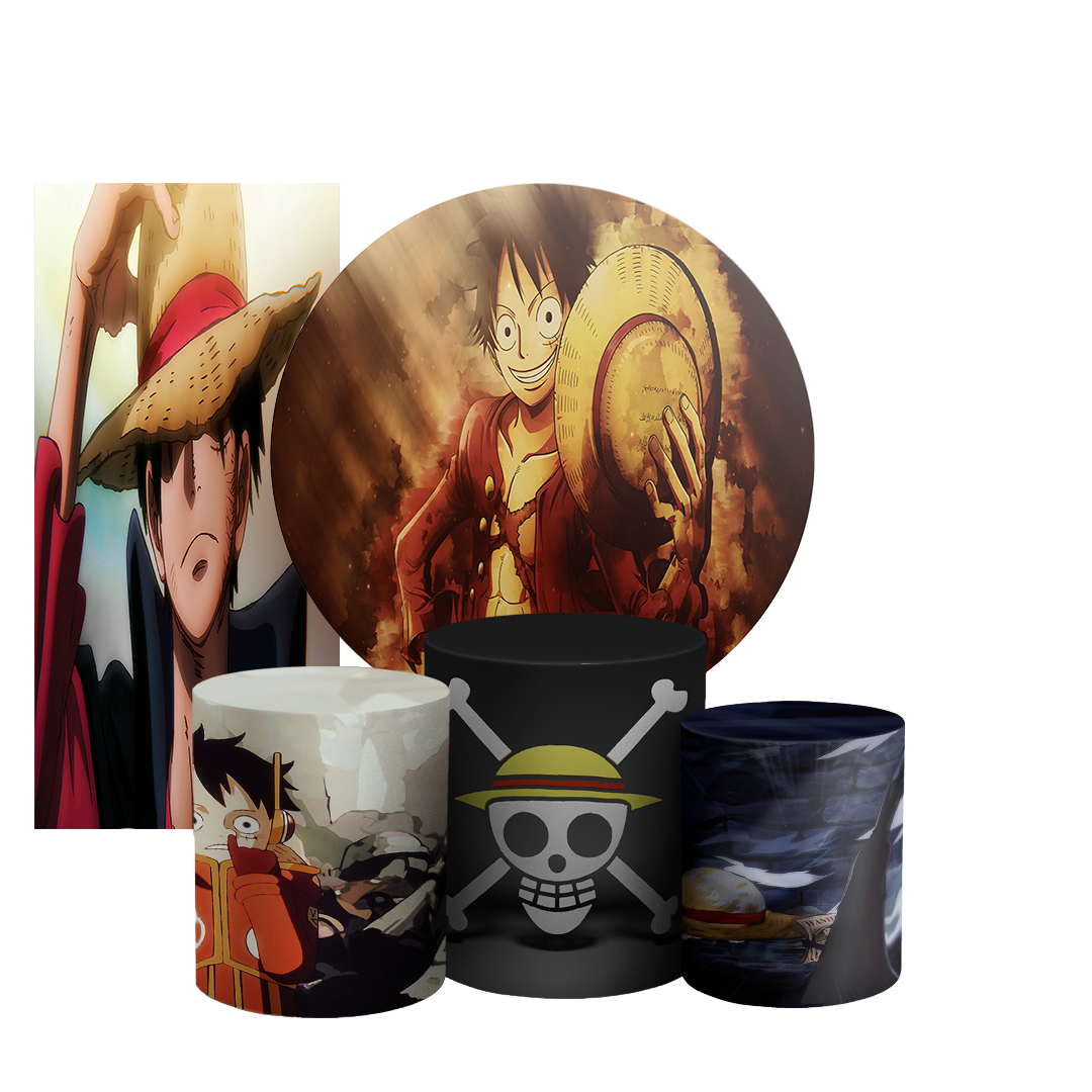 Arte Digital Painel de Festa - Luffy One Piece 803578