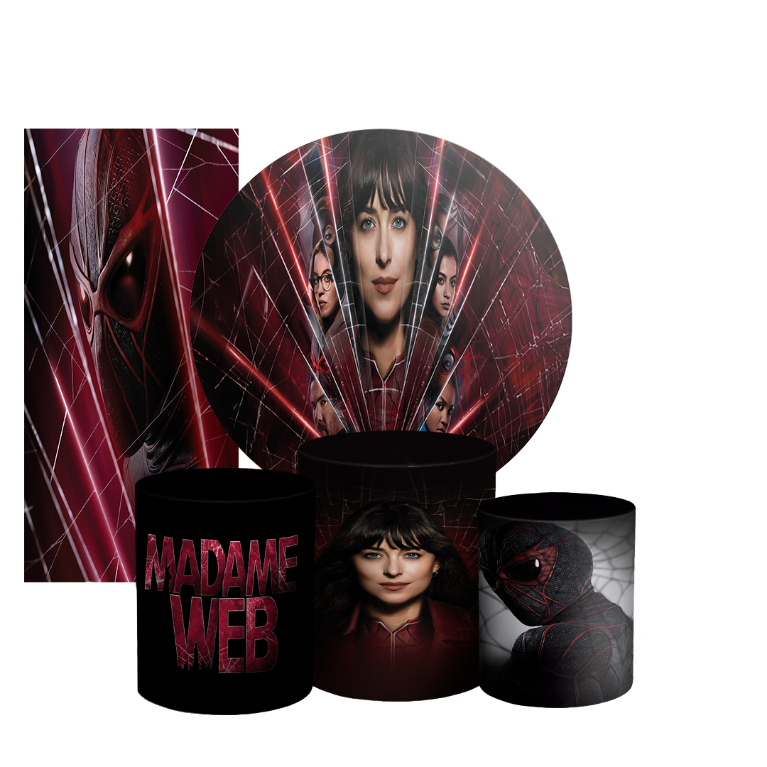 Arte Digital Painel de Festa - Madame Teia 803581