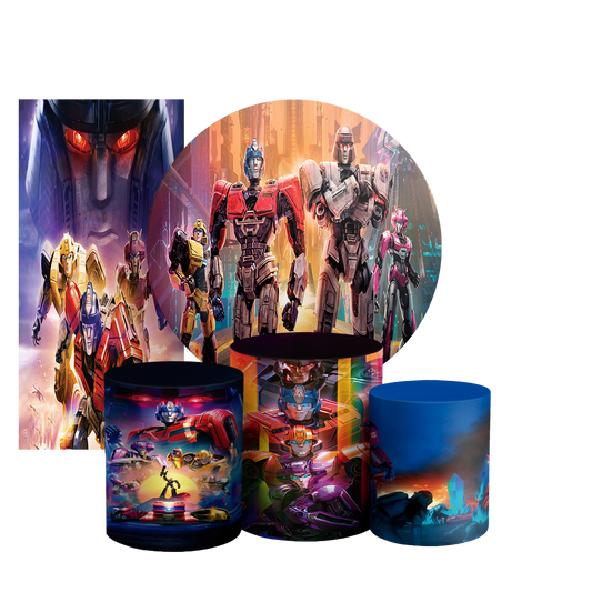 Arte Digital Painel de Festa - Transformers 803589