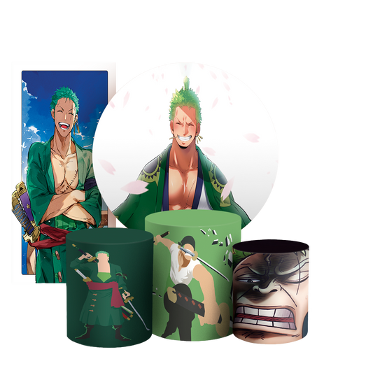 Arte Digital Painel de Festa - Zoro One Piece 803596