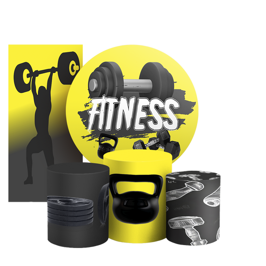 Arte Digital Painel de Festa - Academia 803613