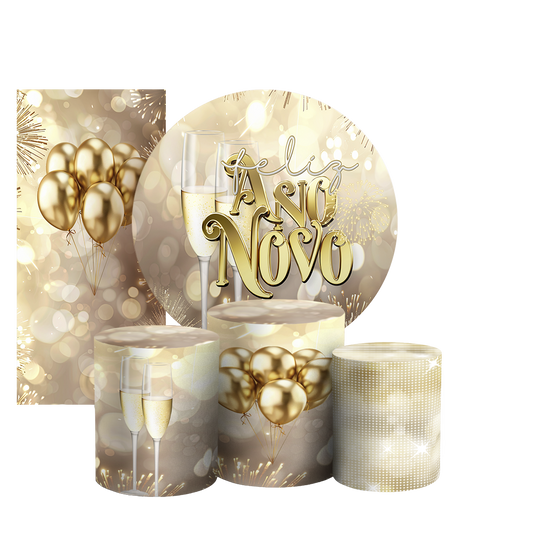 Arte Digital Painel de Festa - Ano Novo 803616