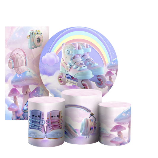 Arte Digital Painel de Festa - Patins 803650