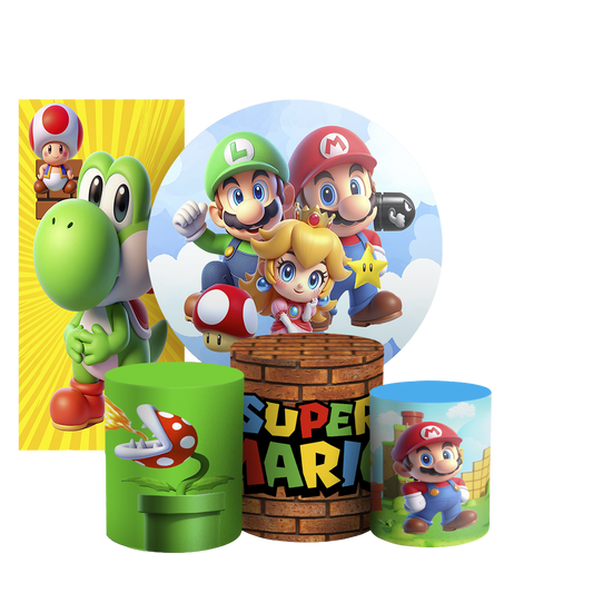 Arte Digital Painel de Festa - Super Mario 803652