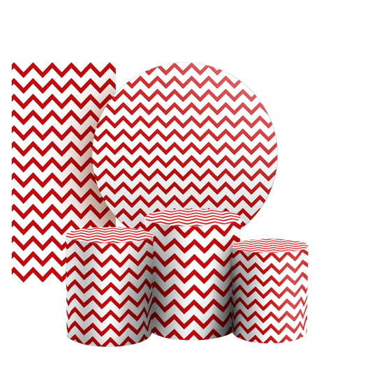 Arte Digital Painel de Festa - Fundo Chevron Zig Zag 803668