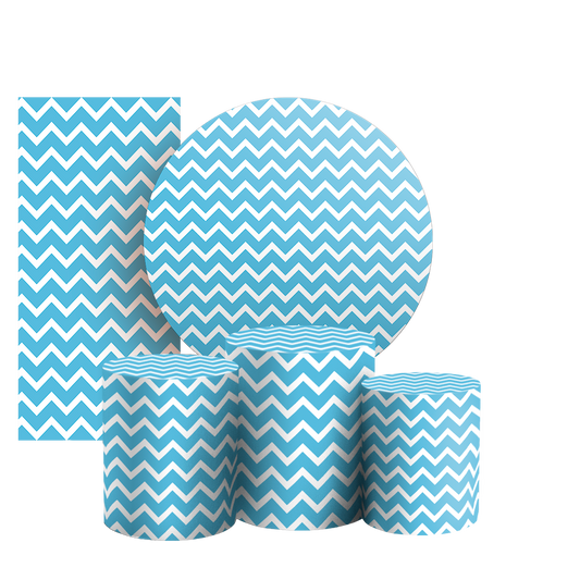 Arte Digital Painel de Festa - Fundo Chevron Zig Zag 803673