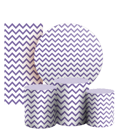 Arte Digital Painel de Festa - Fundo Chevron Zig Zag 803678