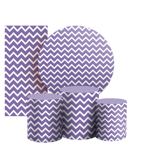 Arte Digital Painel de Festa - Fundo Chevron Zig Zag 803679
