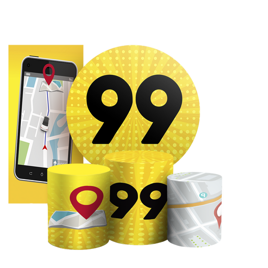 Arte Digital Painel de Festa - Aplicativo 99 803727