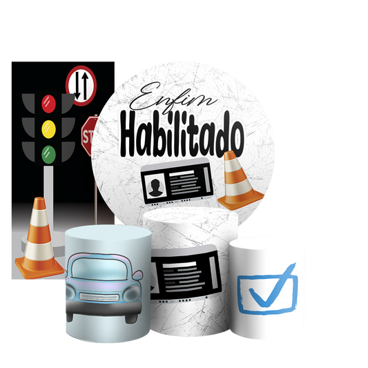 Arte Digital Painel de Festa - CNH Habilitado 803740