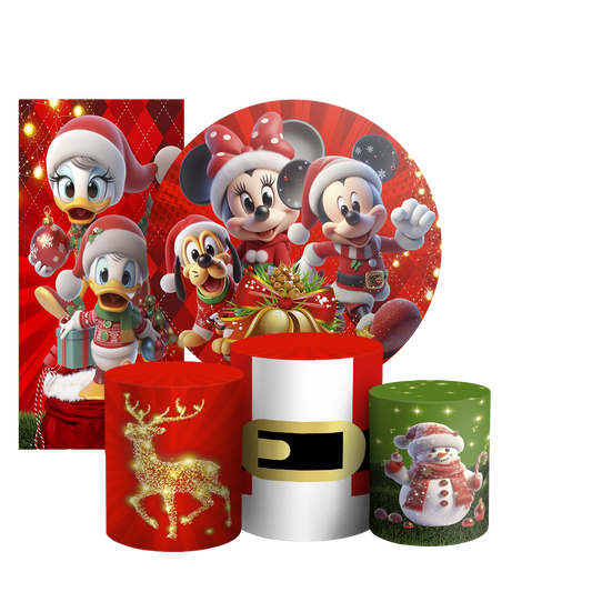 Arte Digital Painel de Festa - Mickey Natal 803747
