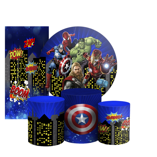 Arte Digital Painel de Festa - Herois 803795