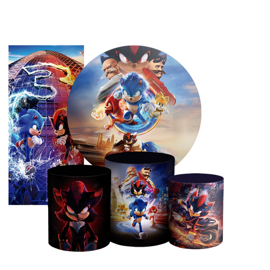 Arte Digital Painel de Festa - Sonic Shadow 803898