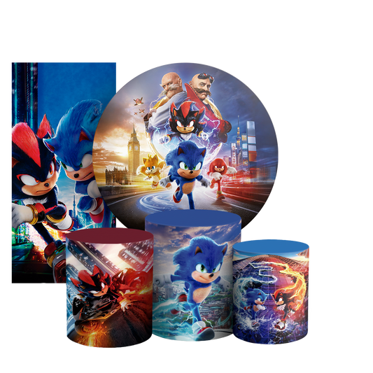 Arte Digital Painel de Festa - Sonic Shadow 803899