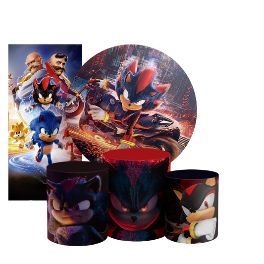 Arte Digital Painel de Festa - Sonic Shadow 803900
