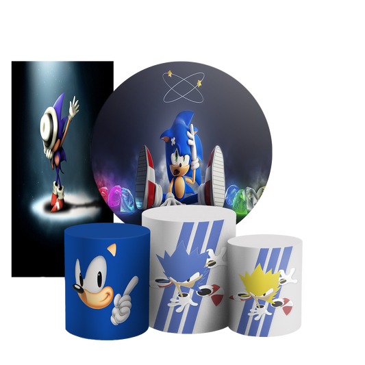 Arte Digital Painel de Festa - Sonic 803934