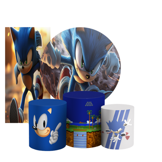 Arte Digital Painel de Festa - Sonic 803935