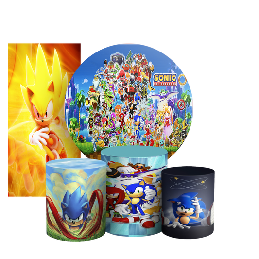 Arte Digital Painel de Festa - Sonic 803936