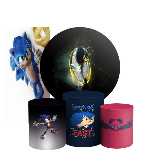 Arte Digital Painel de Festa - Sonic 803937