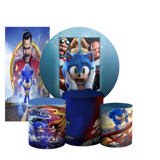 Arte Digital Painel de Festa - Sonic 803939
