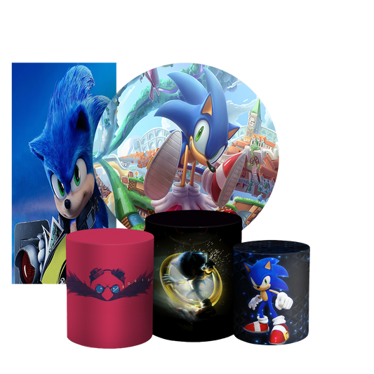 Arte Digital Painel de Festa - Sonic 803940