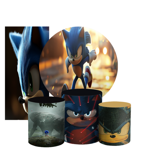 Arte Digital Painel de Festa - Sonic 803941