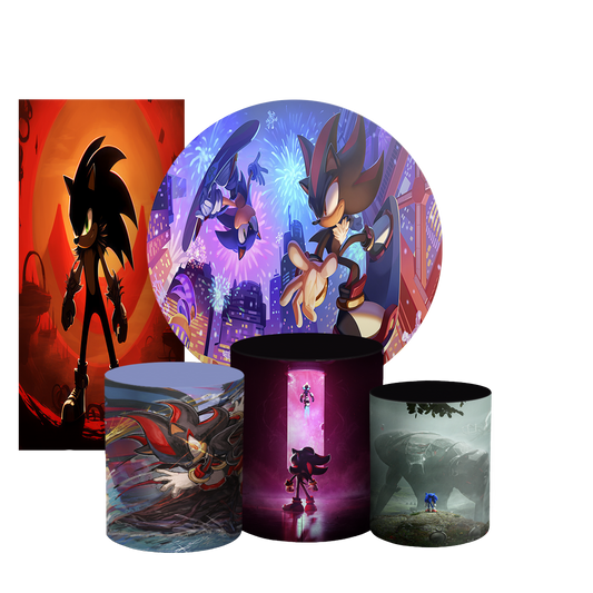Arte Digital Painel de Festa - Sonic Shadow 803946