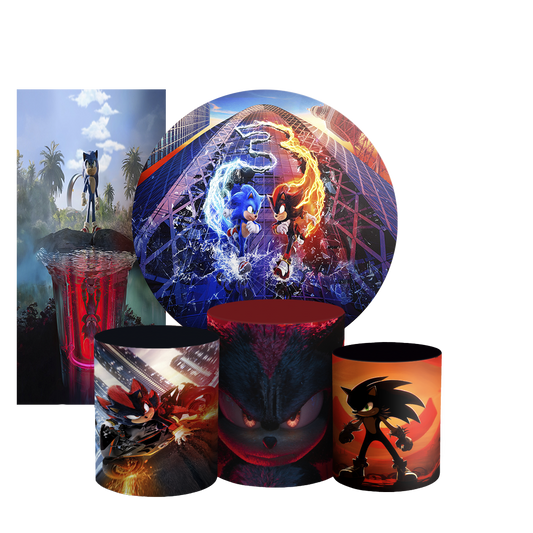 Arte Digital Painel de Festa - Sonic Shadow 803947