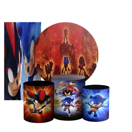 Arte Digital Painel de Festa - Sonic Shadow 803951