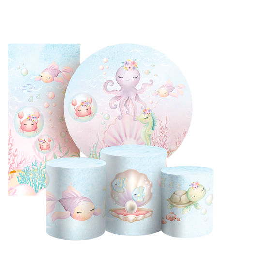 Arte Digital Painel de Festa - Fundo do Mar 803976