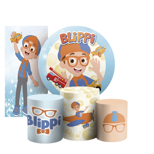 Arte Digital Painel de Festa - Blippi 803977